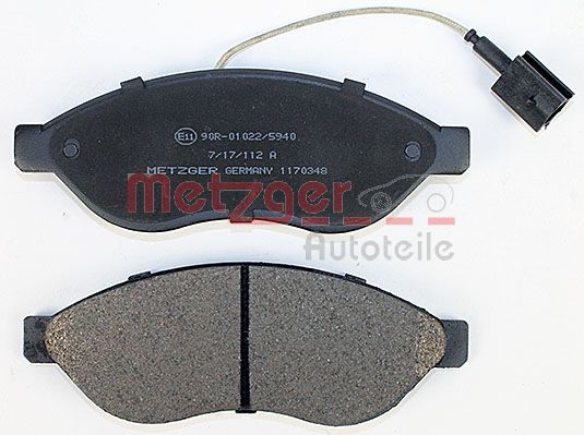METZGER 1170348 Bremsbelagsatz, Scheibenbremse